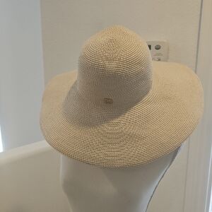Eric Javits Natural Straw Wide-Brim Sun Hat